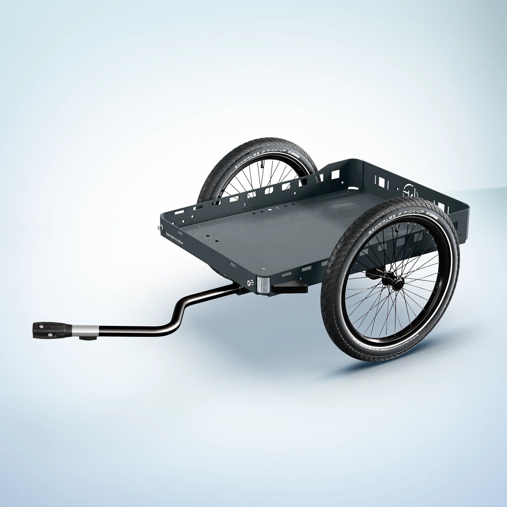 Der Crafty 600 ist ein Allrounder als Lastenanhänger aus dem Hause Berkel-Trailer. Hier in anthrazit.