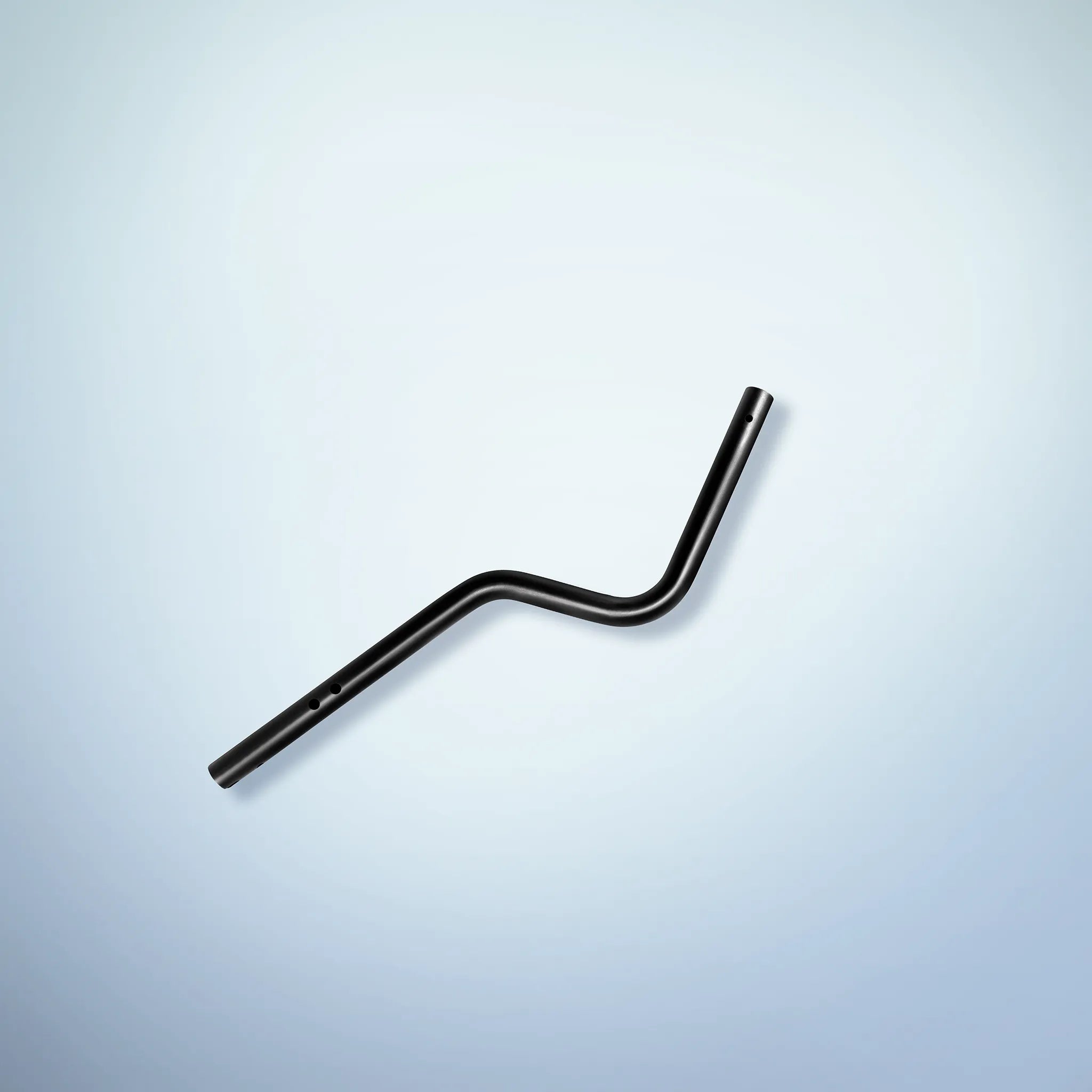 Deichsel für Fahrradanhänger und Lastenanhänger aus Aluminium von Berkel-Trailer. Farbe schwarz. Kupplung ohne. Länge Standard. Rundrohr 30mm.