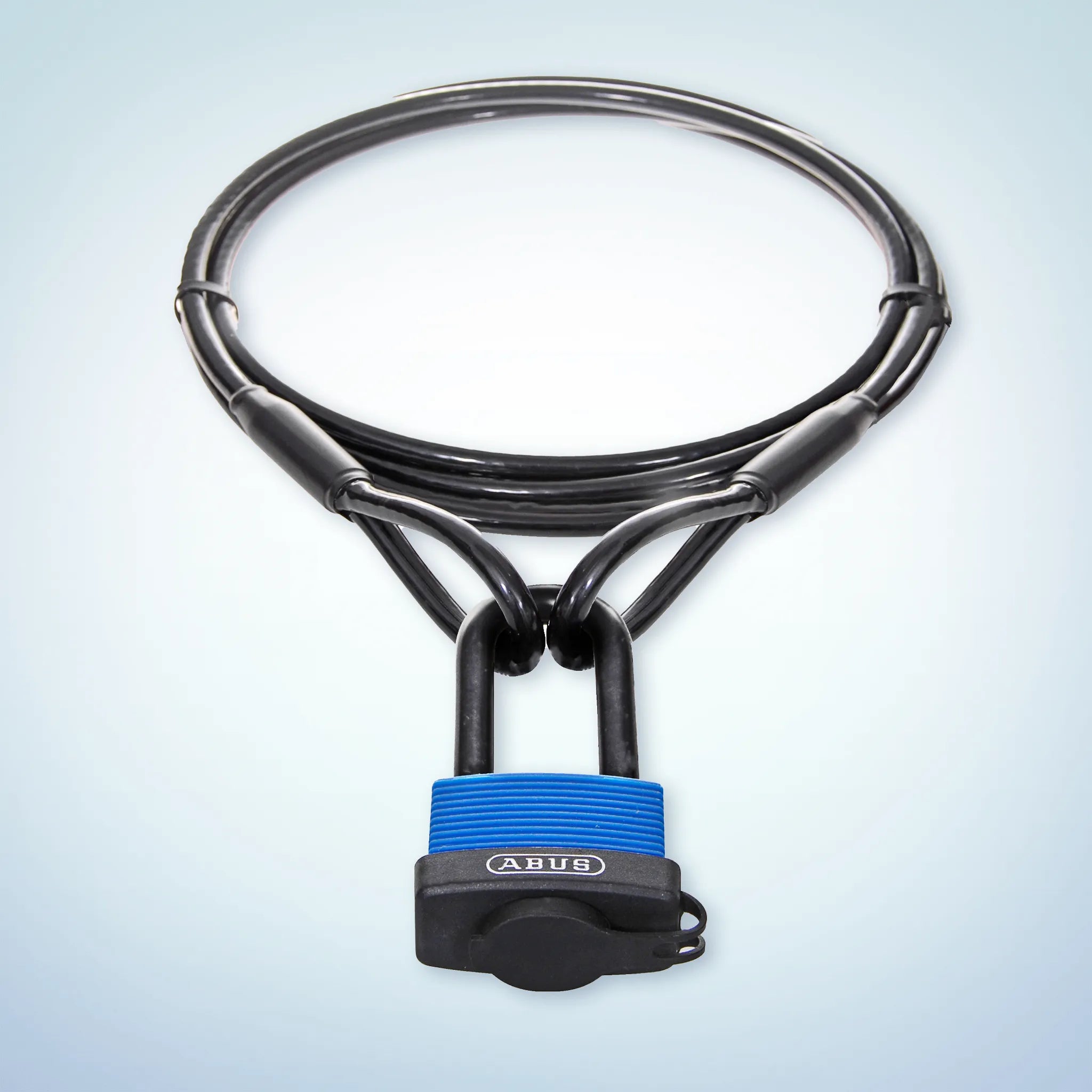ABUS Drahtseilschloß für Fahrradanhänger und Lastenanhänger. Für den perfekten Diebstahlschutz.