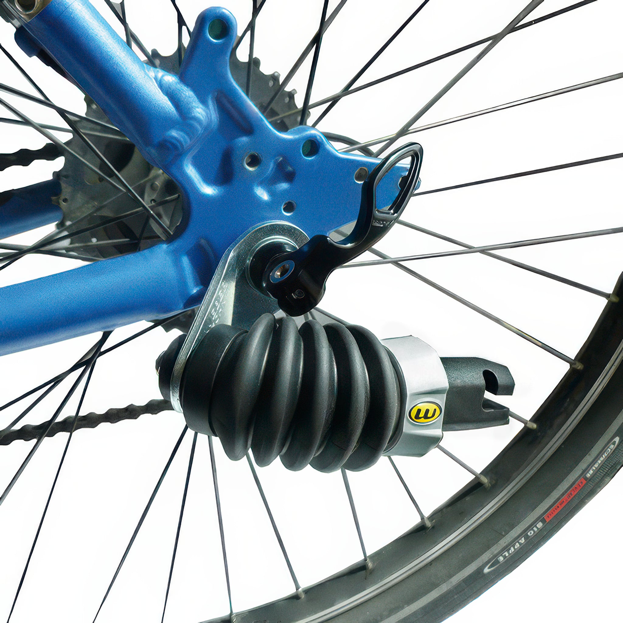 Die Weber Kupplung zur Adaption des Berkel-Trailer am Fahrrad.